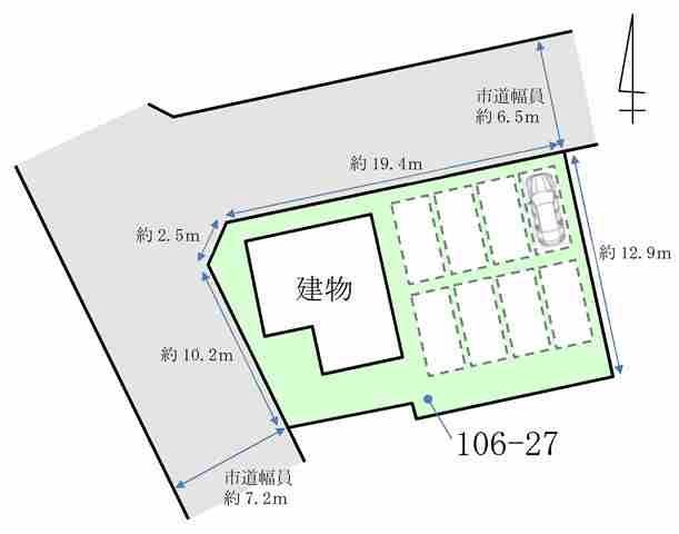 青森市浪館前田3丁目106番地27 （区画C）
