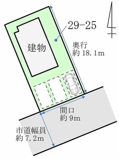 青森市西滝3丁目29番地25 （区画B）