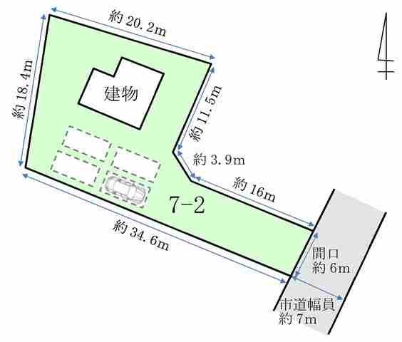 弘前市大字鷹匠町7番地2 （区画A）