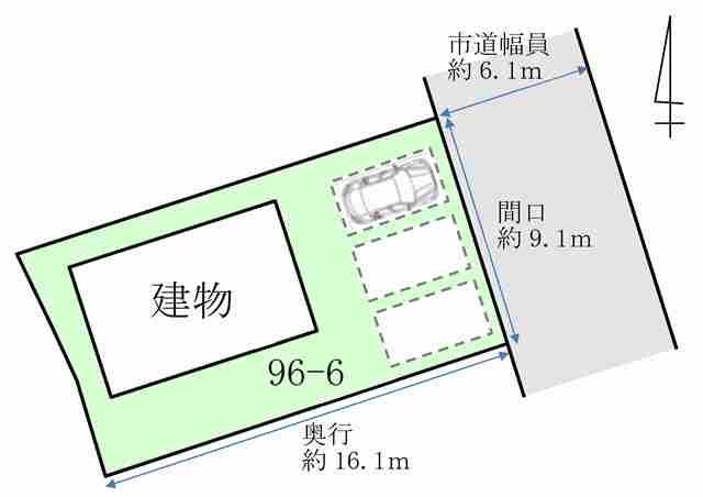 青森市千刈3丁目96番地6 （区画B）