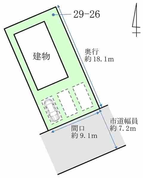 青森市西滝3丁目29番地26 （区画A）