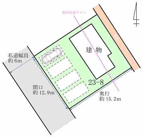 弘前市大字南富田町23番地8（区画A）