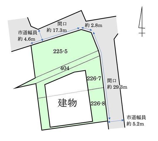 青森市佃2丁目226番地8、226番地7、225番5、404番